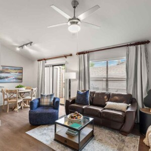 living and dining view