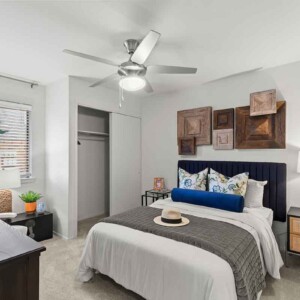 large bedroom with closet