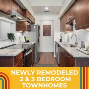 newly remodeled 2& 3 bedroom townhomes ad