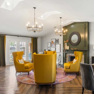 leasing office interior