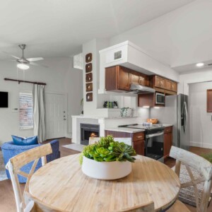 dining and kitchen view of upgraded home