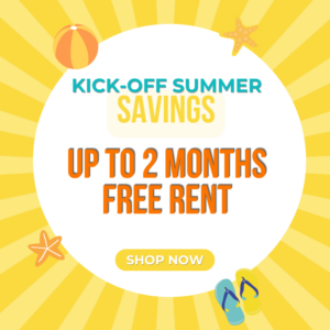 May special - up to 2 months free rent